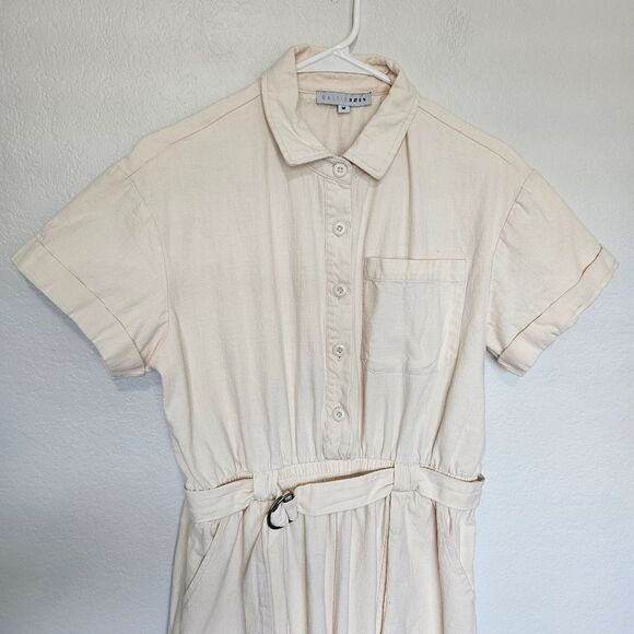 Baltic Born | Newport Utility Cargo Cream Jumpsuit, Womens Medium - Picture 8 of 9